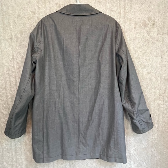 Canali Rain & Wind Tech Coat Loro Piana Sports Fabric Size 52 Reversible Silk - Picture 2 of 15